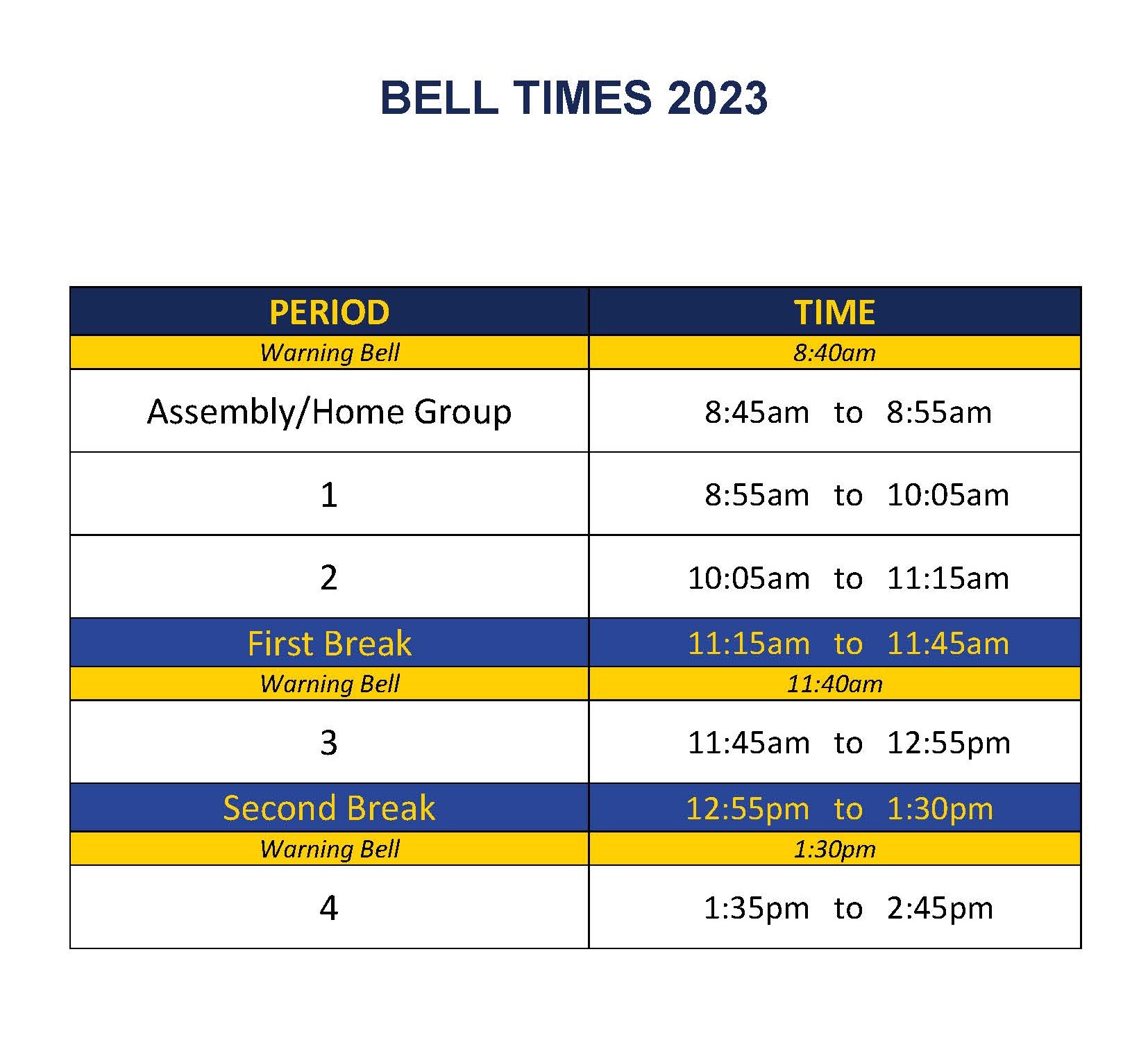bell-times